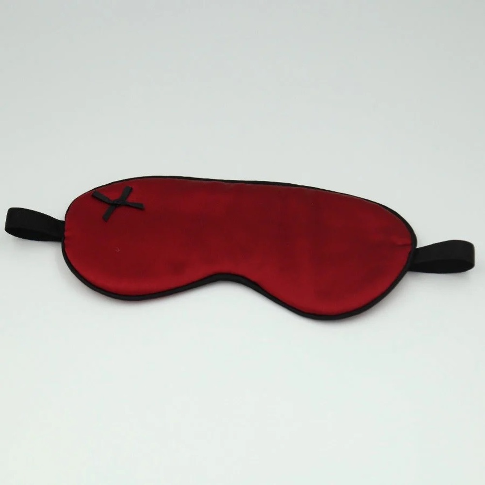 Handmade 100% silk sleep mask Burgundy
